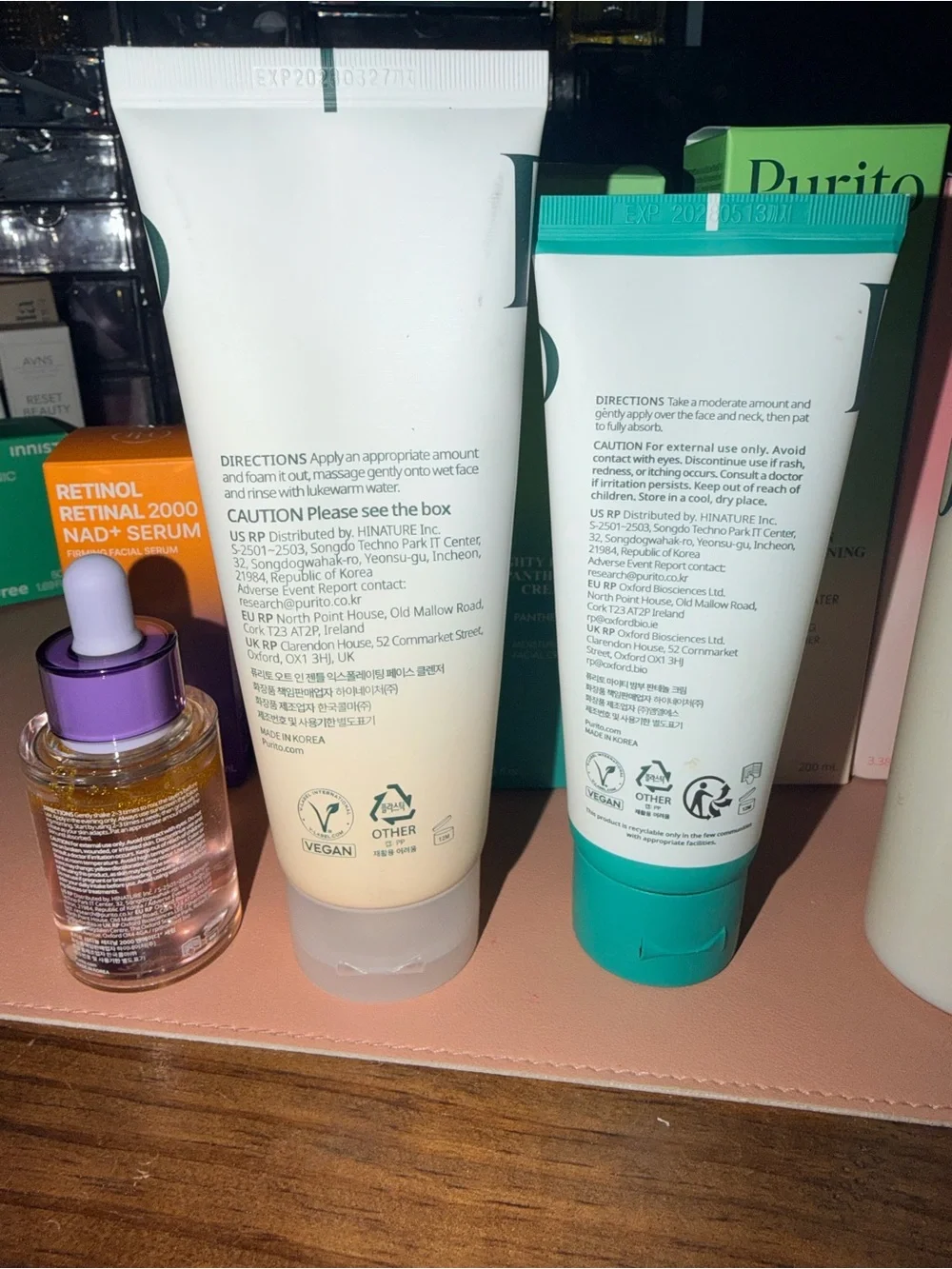6 item Purito Seoul bundle: Serums, Cleanser, Cream, Toner, Mask